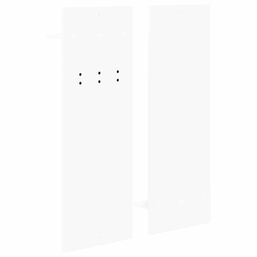 Vægmonteret Jakkeholder Hvid 70 x 10 x 90 cm Konstrueret træ