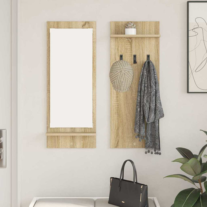 Vægmonteret Jakkeholder Vægmonteret Sonoma eg 70 x 10 x 90 cm