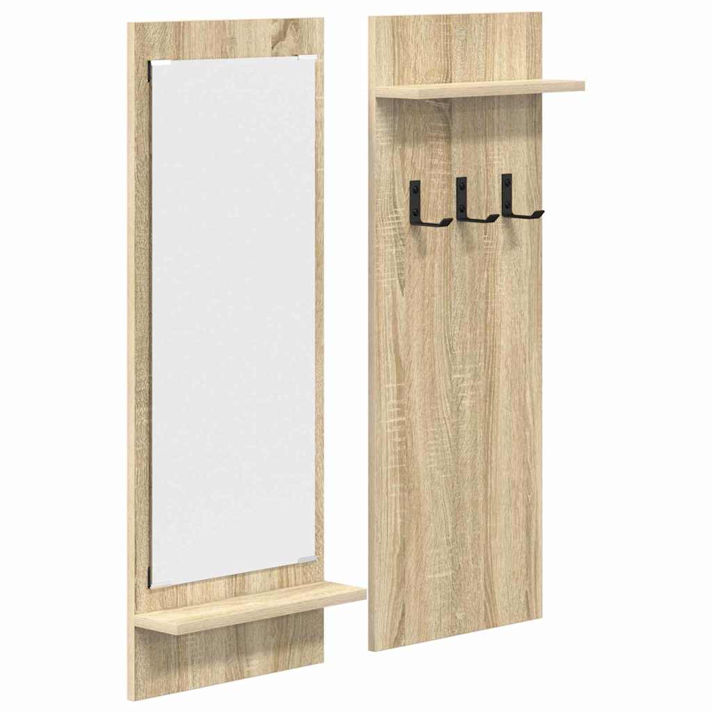 Vægmonteret Jakkeholder Vægmonteret Sonoma eg 70 x 10 x 90 cm