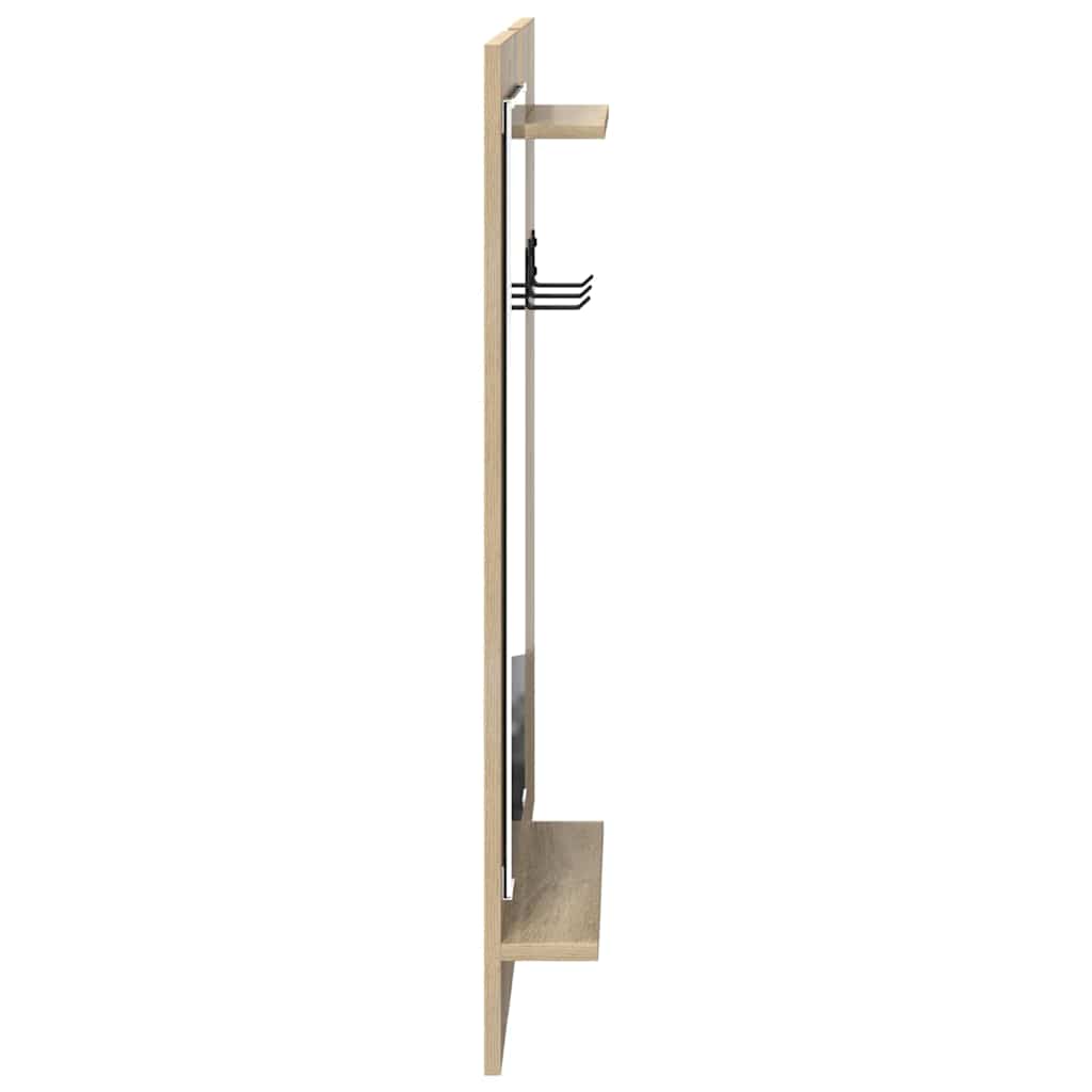 Vægmonteret Jakkeholder Vægmonteret Sonoma eg 70 x 10 x 90 cm