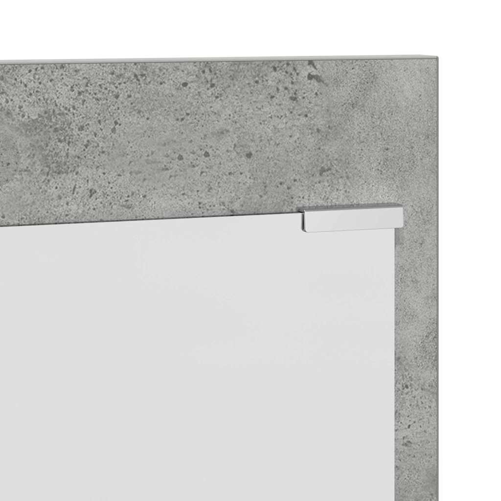 Vægmonteret Jakkeholder med hylde Beton Grå 70 x 10 x 90 cm