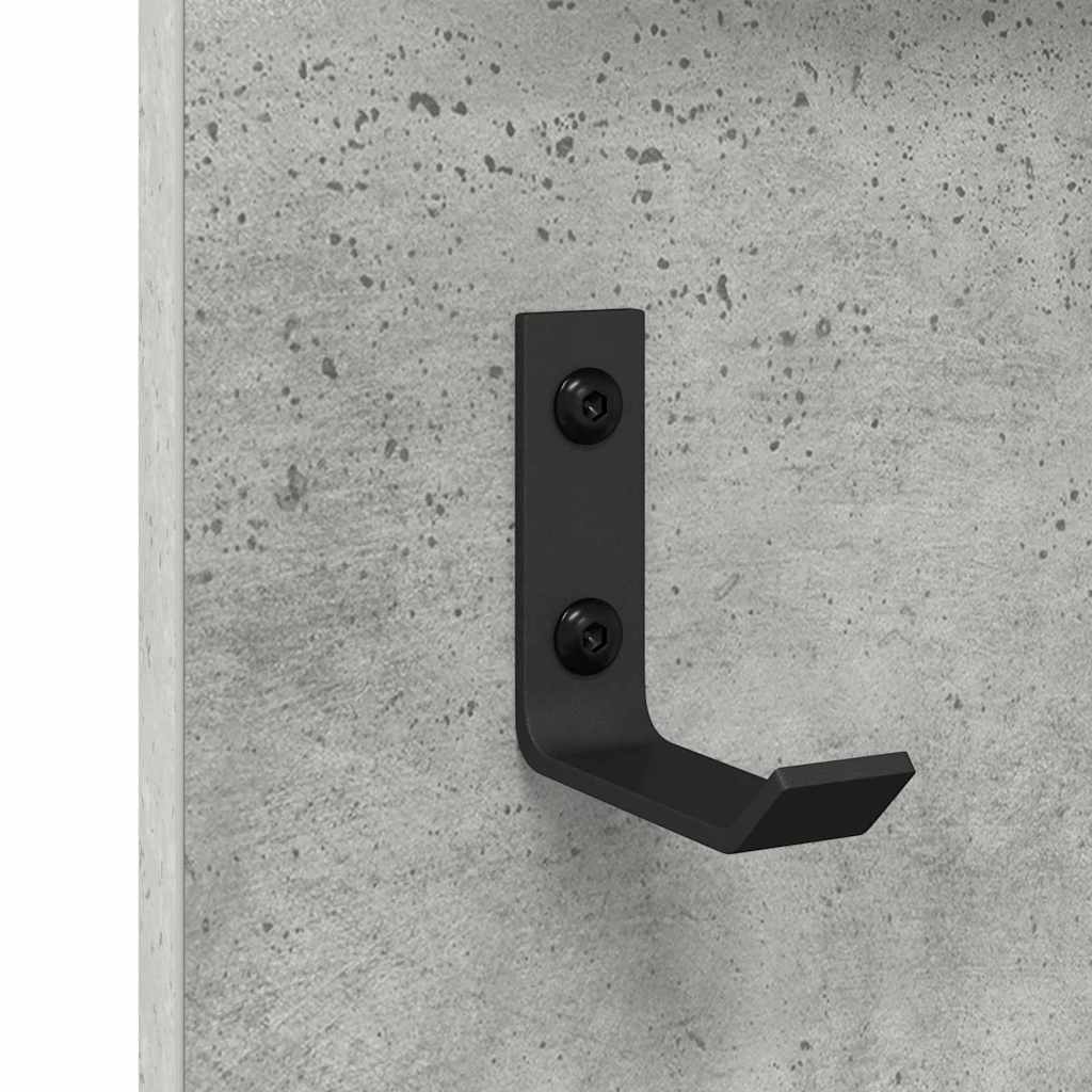 Vægmonteret Jakkeholder Vægmonteret Beton Grå 70 x 10 x 90 cm