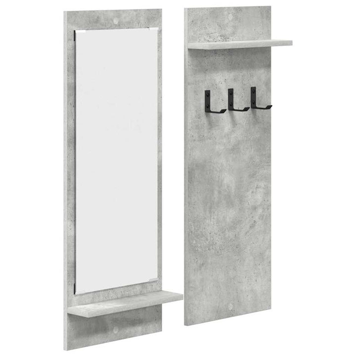 Vægmonteret Jakkeholder Vægmonteret Beton Grå 70 x 10 x 90 cm
