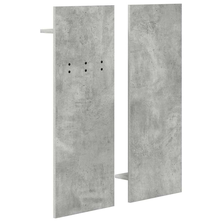 Vægmonteret Jakkeholder Vægmonteret Beton Grå 70 x 10 x 90 cm