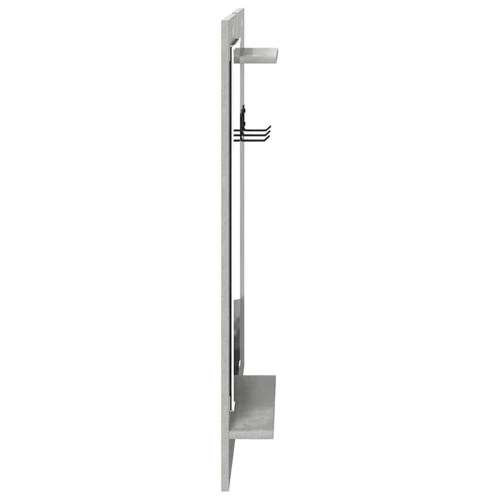 Vægmonteret Jakkeholder Vægmonteret Beton Grå 70 x 10 x 90 cm