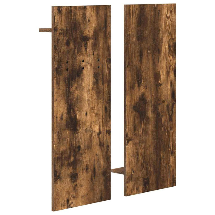 Vægmonteret Jakkeholder med hylde Røget eg 70 x 10 x 90 cm