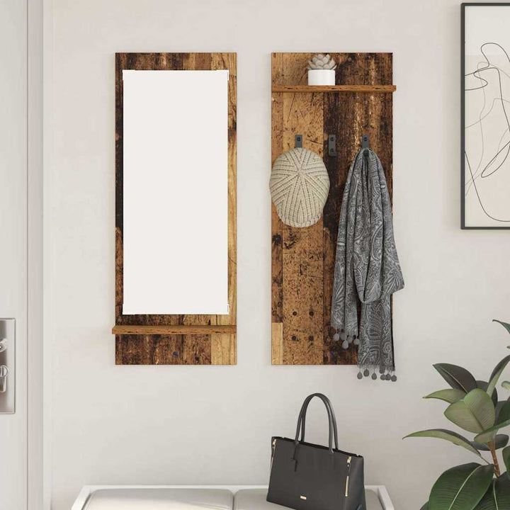 Vægmonteret Jakkeholder Vægmonteret Gammelt træ 70 x 10 x 90 cm