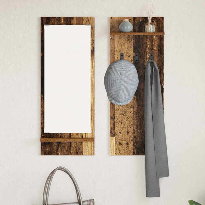 Vægmonteret Jakkeholder Vægmonteret Gammelt træ 70 x 10 x 90 cm