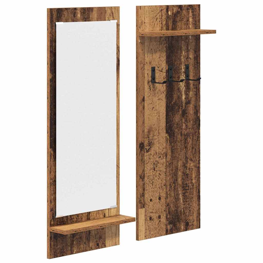 Vægmonteret Jakkeholder Vægmonteret Gammelt træ 70 x 10 x 90 cm