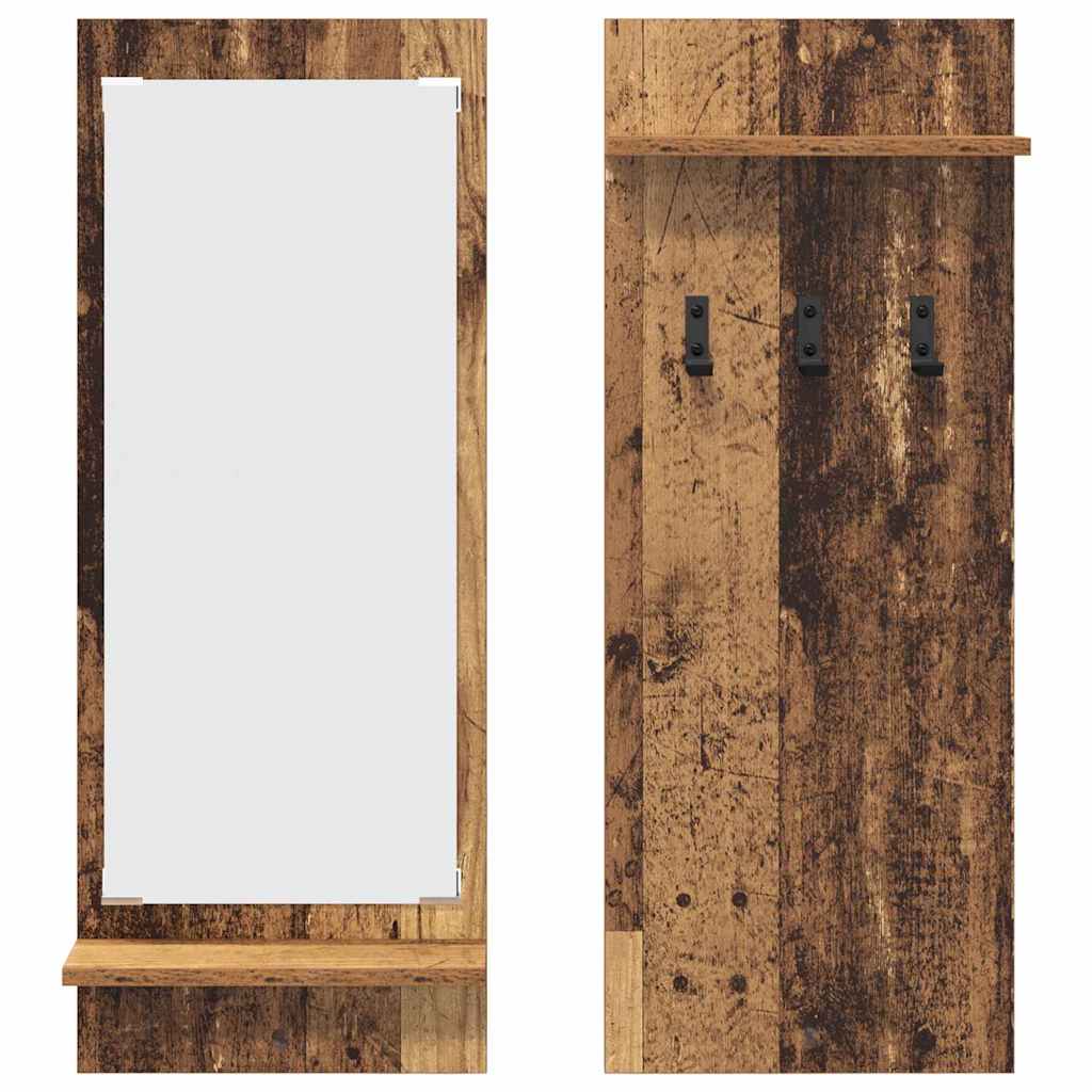 Vægmonteret Jakkeholder Vægmonteret Gammelt træ 70 x 10 x 90 cm
