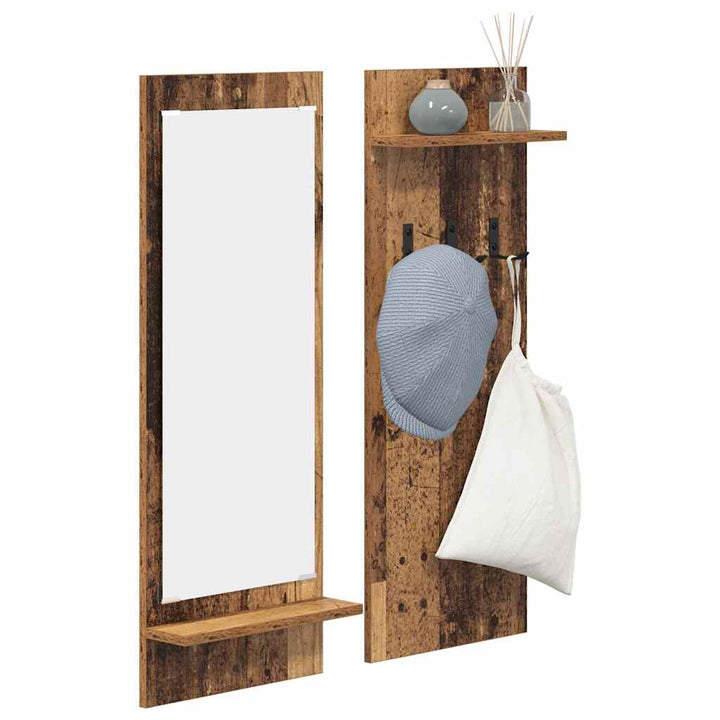 Vægmonteret Jakkeholder Vægmonteret Gammelt træ 70 x 10 x 90 cm