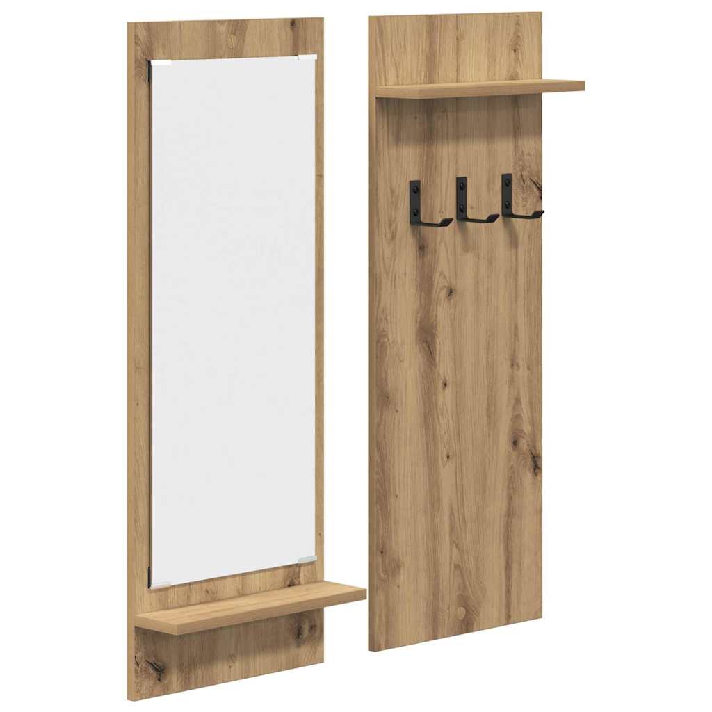 Vægmonteret Jakkeholder Artisan Egetræ 70 x 10 x 90 cm