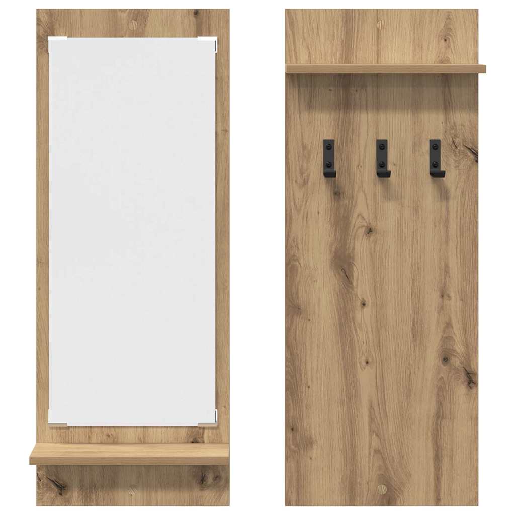 Vægmonteret Jakkeholder Artisan Egetræ 70 x 10 x 90 cm