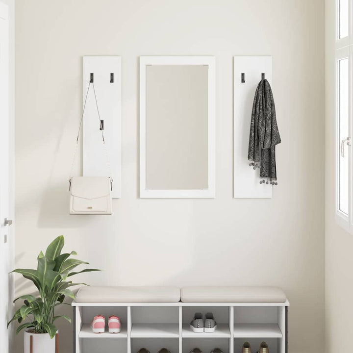Vægmonteret Jakkeholder Vægmonteret Hvid 96 x 1,5 x 90 cm