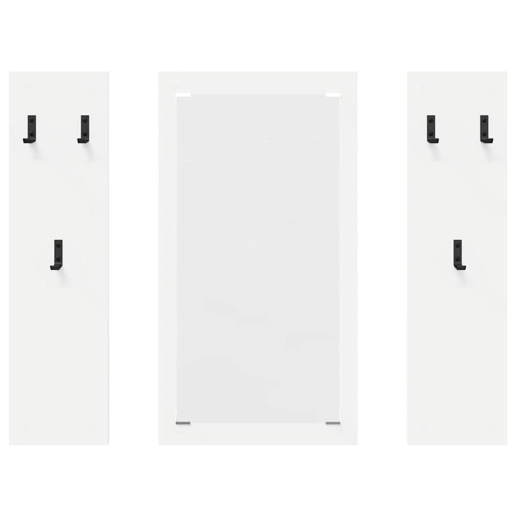 Vægmonteret Jakkeholder Hvid 96 x 1,5 x 90 cm Konstrueret træ