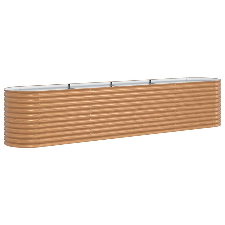 Hævet bed Brun 400 x 80 x 81 cm Stål