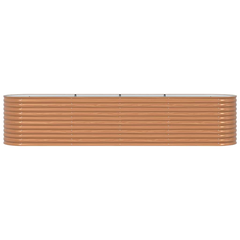 Hævet bed Brun 400 x 80 x 81 cm Stål