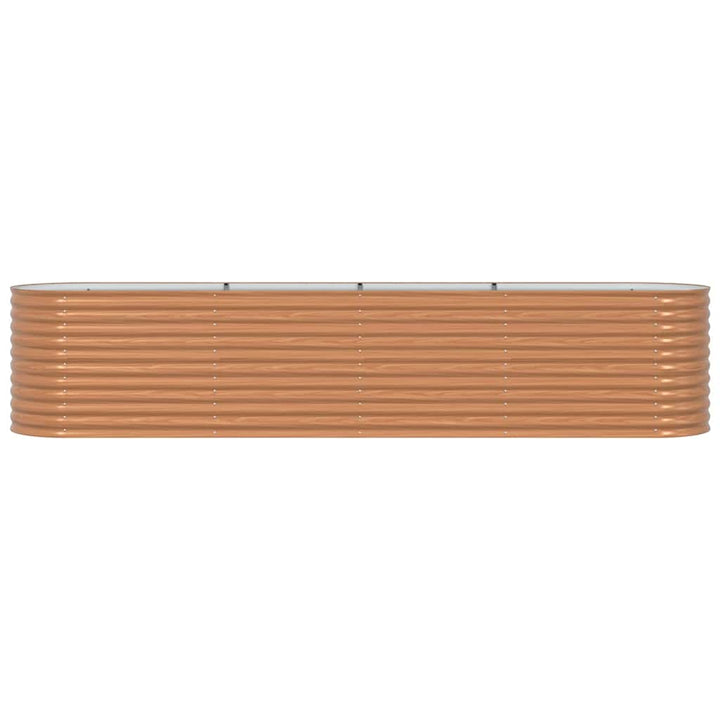 Hævet bed Brun 400 x 80 x 81 cm Stål