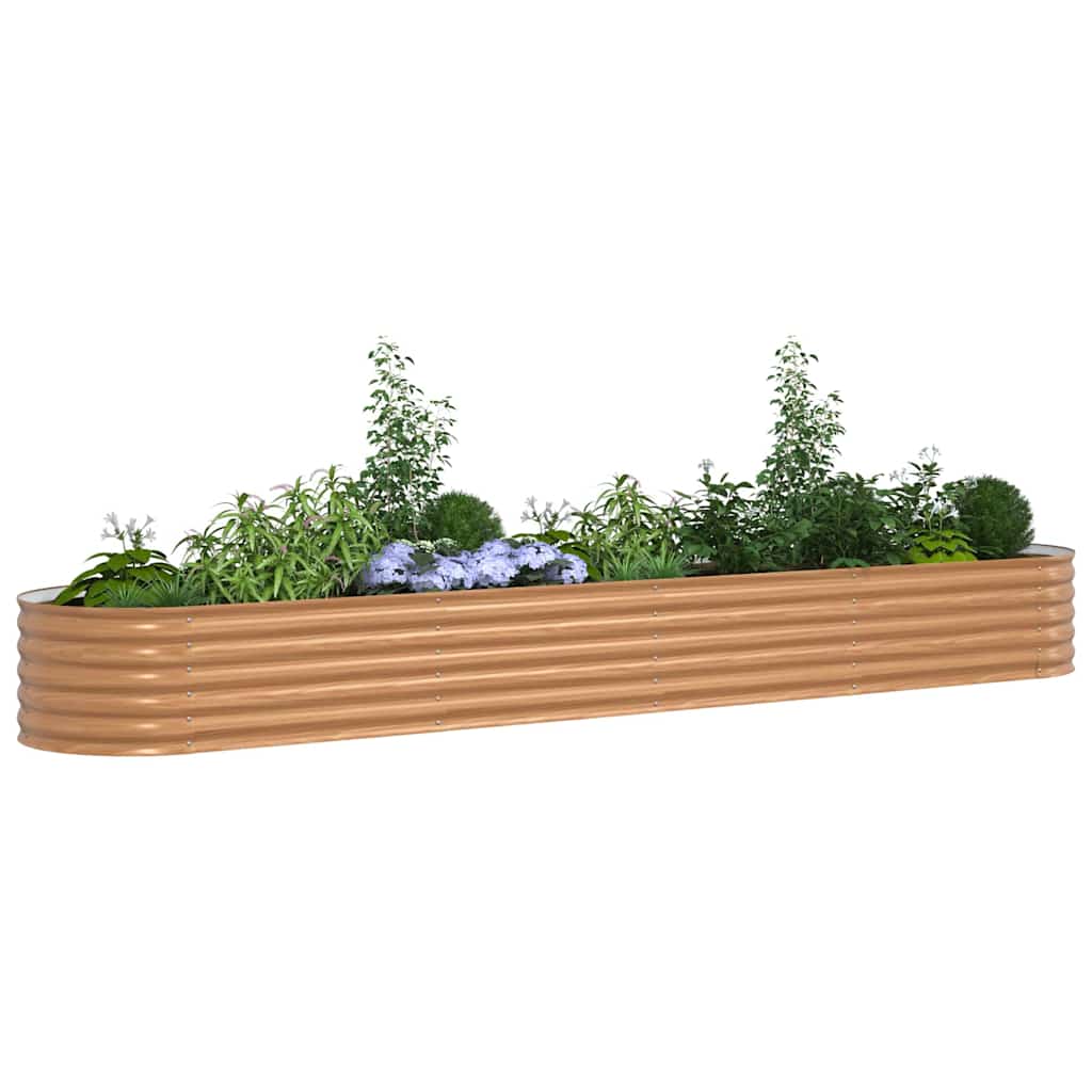 Hævet bed Brun 400 x 80 x 44 cm Stål