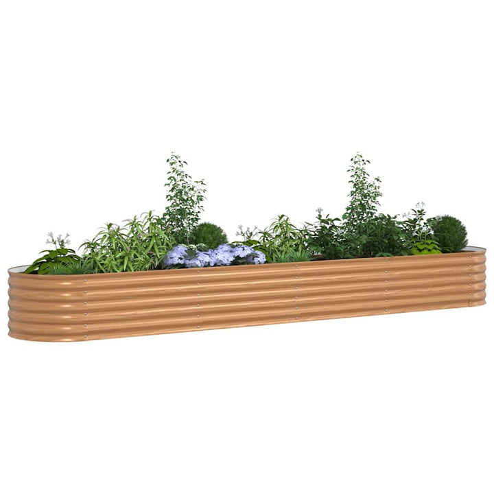 Hævet bed Brun 400 x 80 x 44 cm Stål