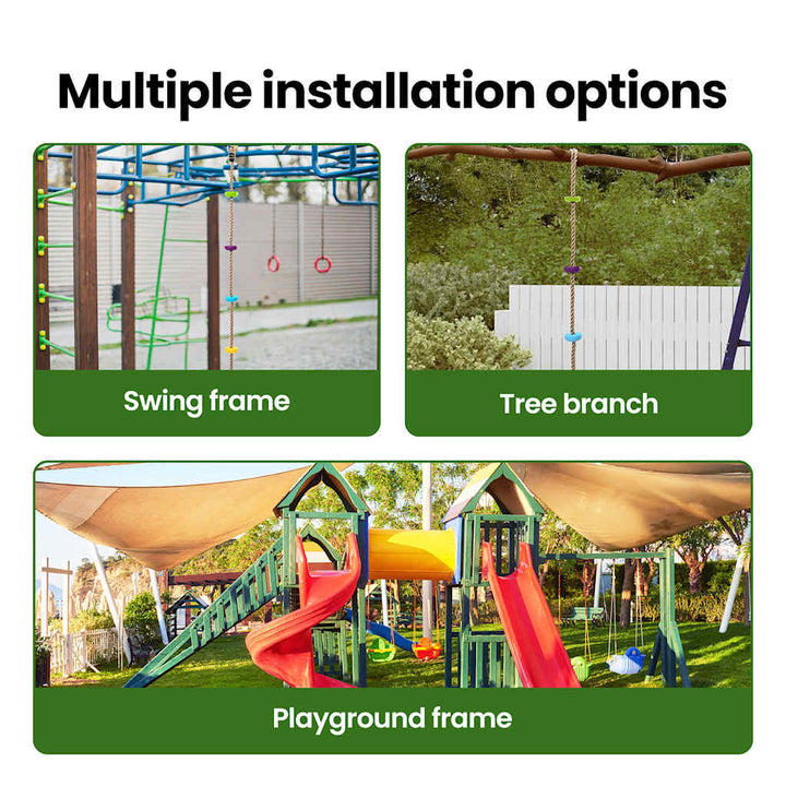 Klatre Rep Flerfarvet 30 x 30 x 200 cm Plastik