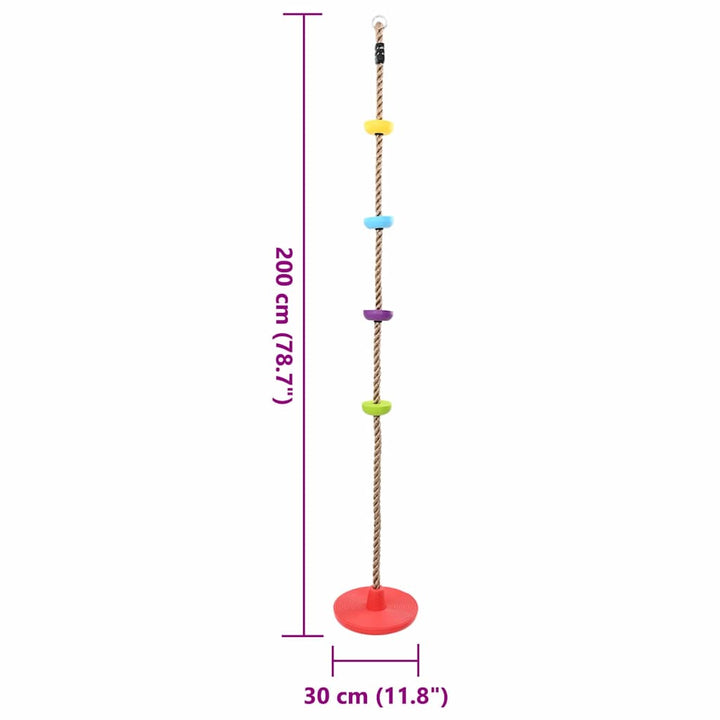 Klatre Rep Flerfarvet 30 x 30 x 200 cm Plastik