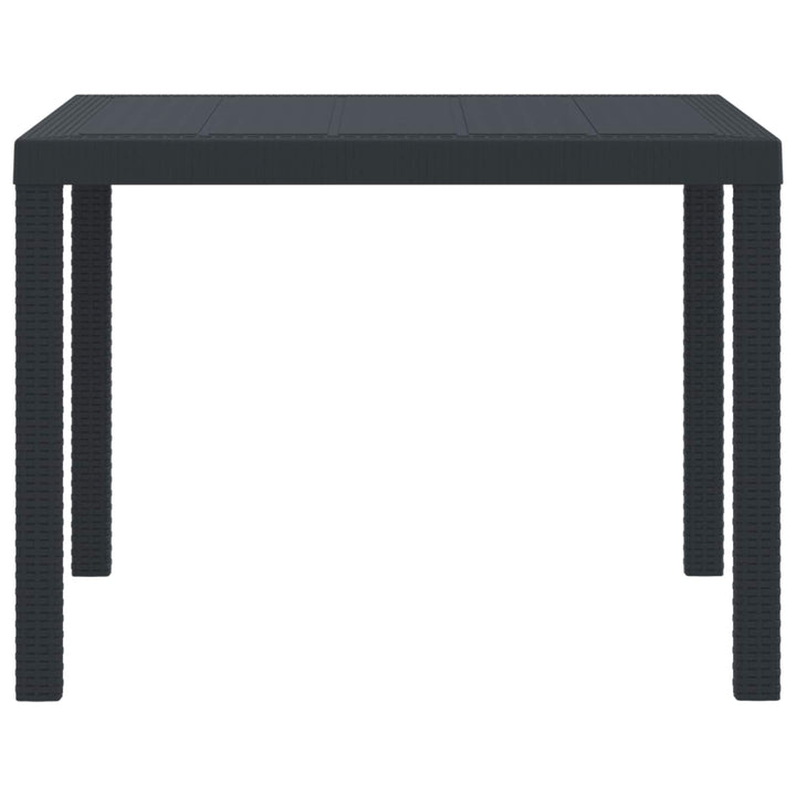 Havemøbel Bord Antracit 100 x 100 x 73 cm polyrattan