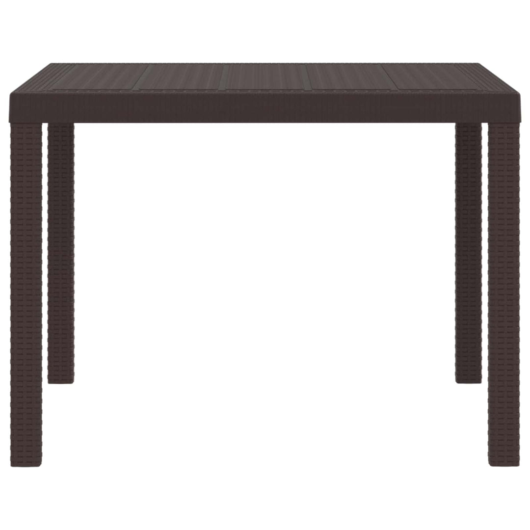 Havemøbel Bord Brun 100 x 100 x 73 cm polyrattan