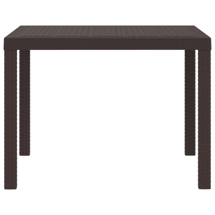 Havemøbel Bord Brun 100 x 100 x 73 cm polyrattan
