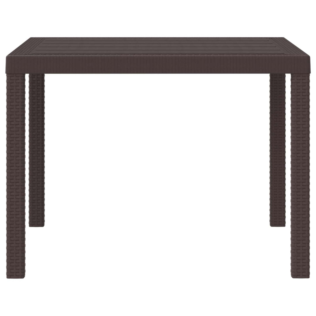 Havemøbel Bord Brun 100 x 100 x 73 cm polyrattan
