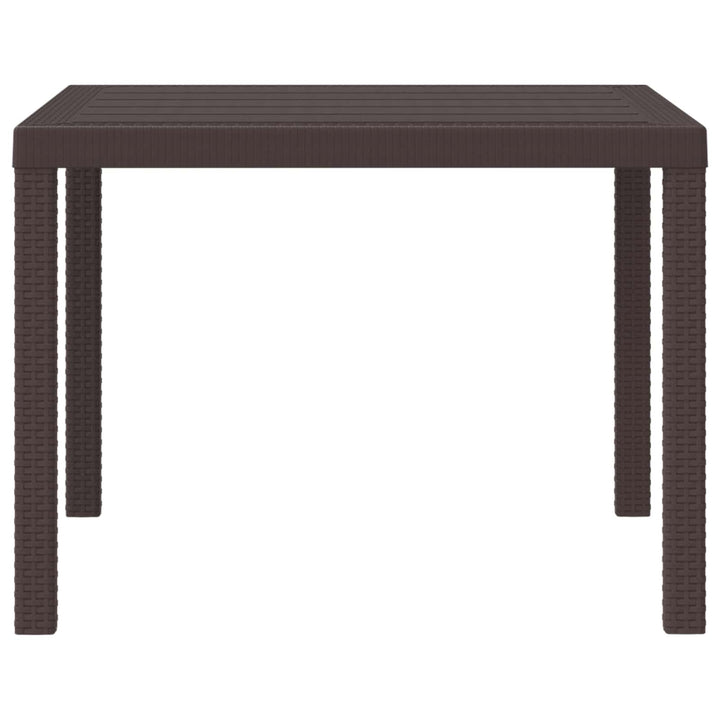 Havemøbel Bord Brun 100 x 100 x 73 cm polyrattan