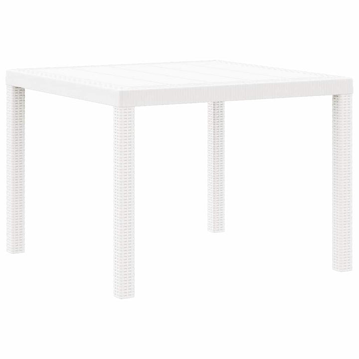 Havemøbel Bord Hvid 100 x 100 x 73 cm polyrattan