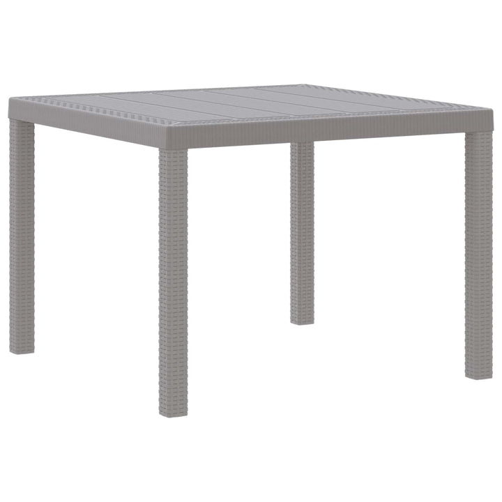 Havemøbel Bord Lysegrå 100 x 100 x 73 cm polyrattan