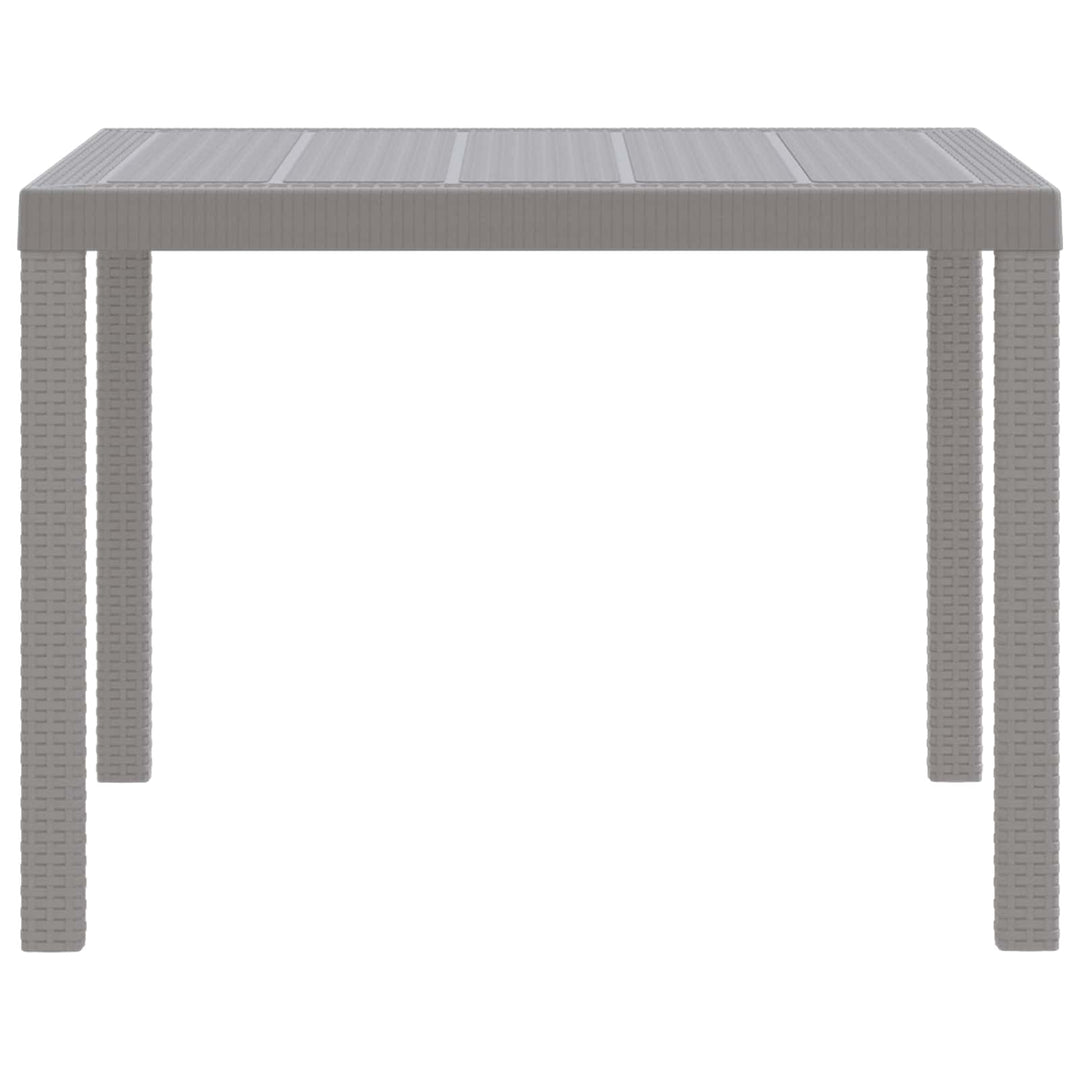 Havemøbel Bord Lysegrå 100 x 100 x 73 cm polyrattan