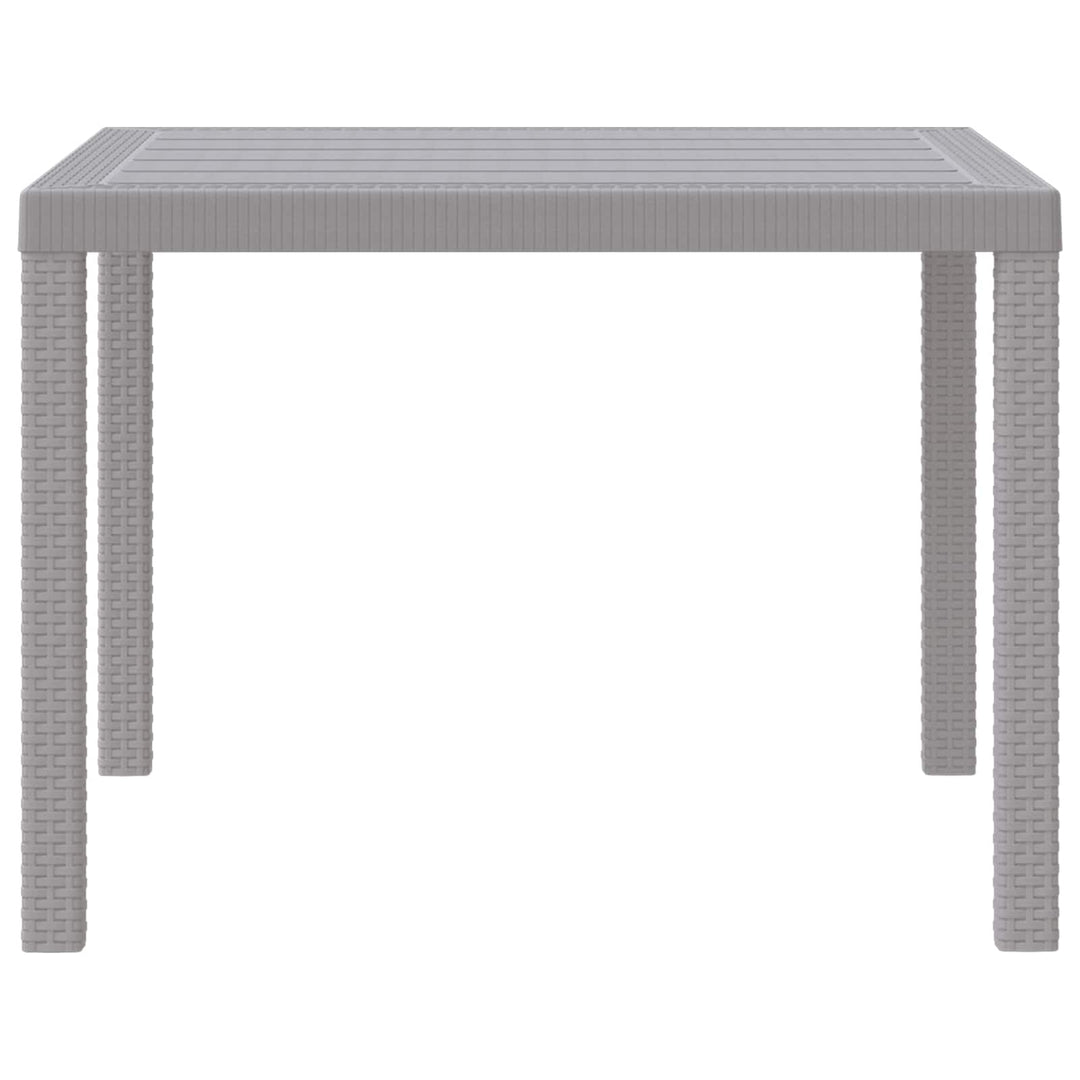 Havemøbel Bord Lysegrå 100 x 100 x 73 cm polyrattan
