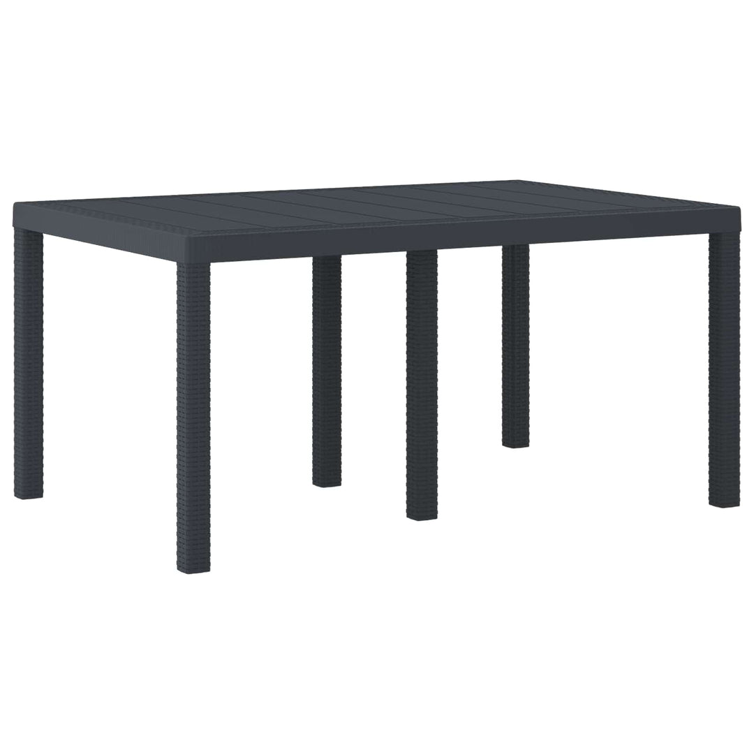 Havemøbel Bord Antracit 150 x 100 x 73 cm polyrattan
