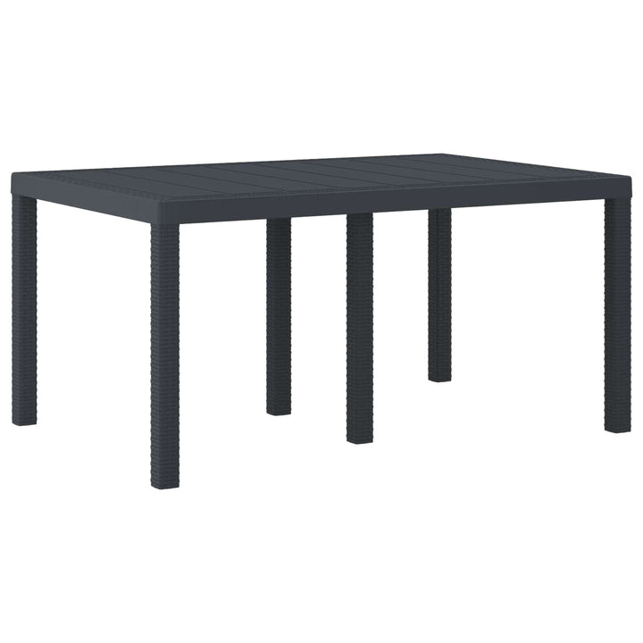 Havemøbel Bord Antracit 150 x 100 x 73 cm polyrattan