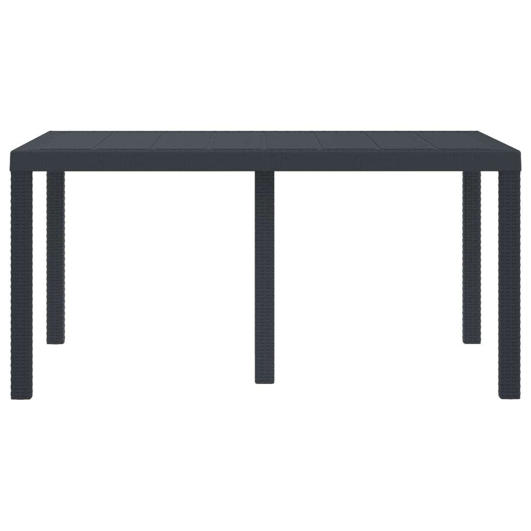 Havemøbel Bord Antracit 150 x 100 x 73 cm polyrattan