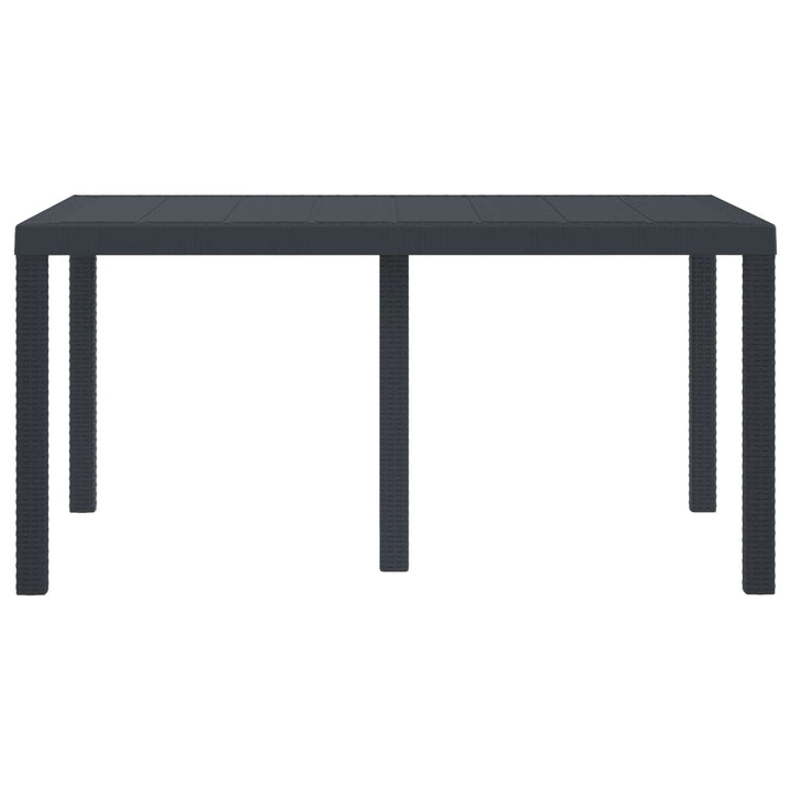 Havemøbel Bord Antracit 150 x 100 x 73 cm polyrattan