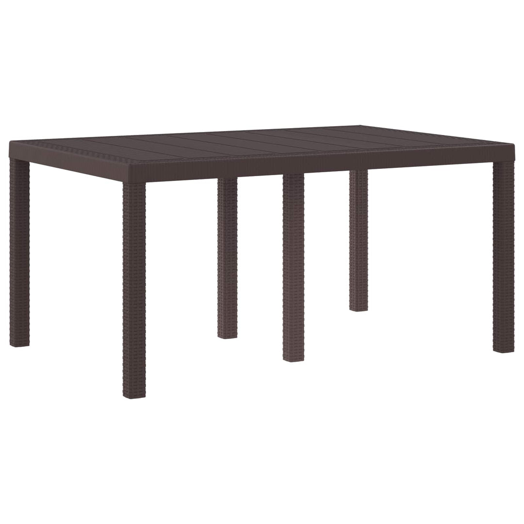 Havemøbel Bord Brun 150 x 100 x 73 cm polyrattan