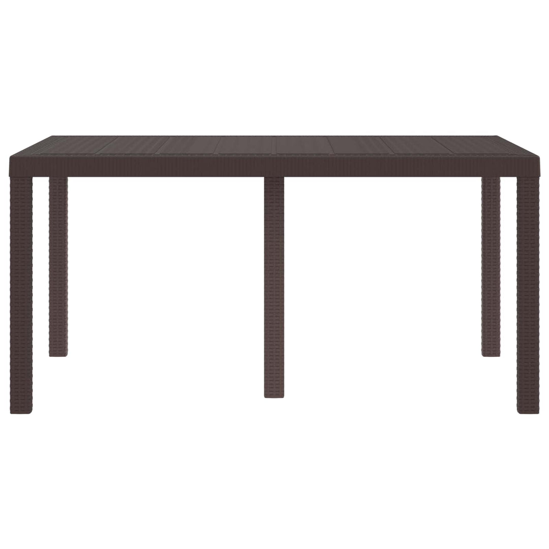 Havemøbel Bord Brun 150 x 100 x 73 cm polyrattan