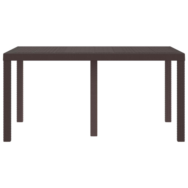 Havemøbel Bord Brun 150 x 100 x 73 cm polyrattan