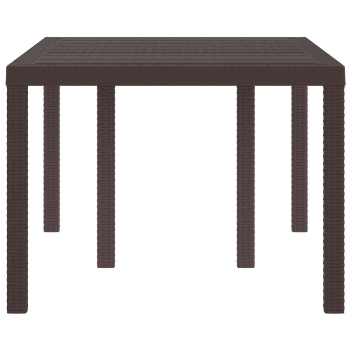 Havemøbel Bord Brun 150 x 100 x 73 cm polyrattan