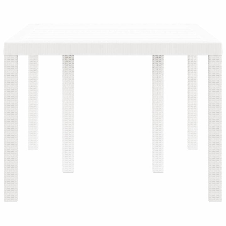 Havemøbel Bord Hvid 150 x 100 x 73 cm polyrattan