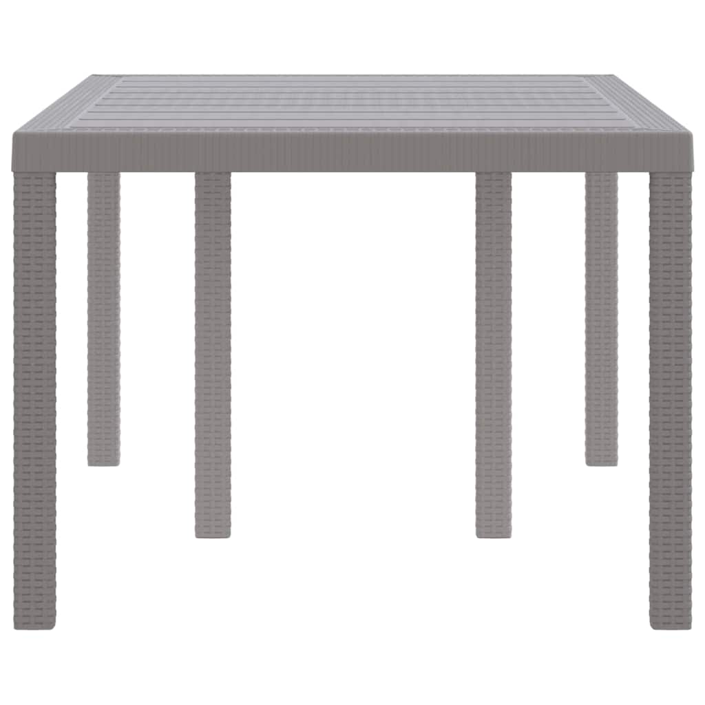 Havemøbel Bord Lysegrå 150 x 100 x 73 cm polyrattan