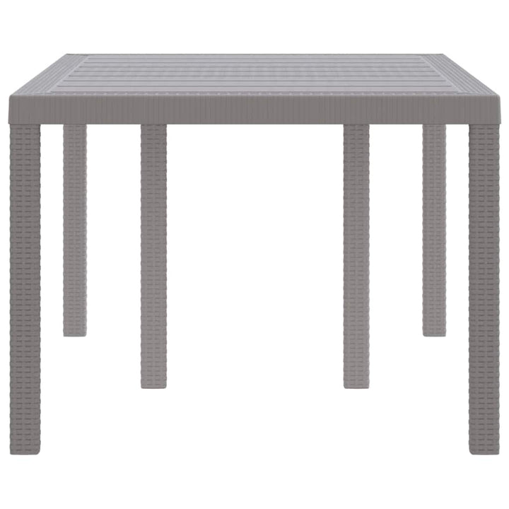 Havemøbel Bord Lysegrå 150 x 100 x 73 cm polyrattan