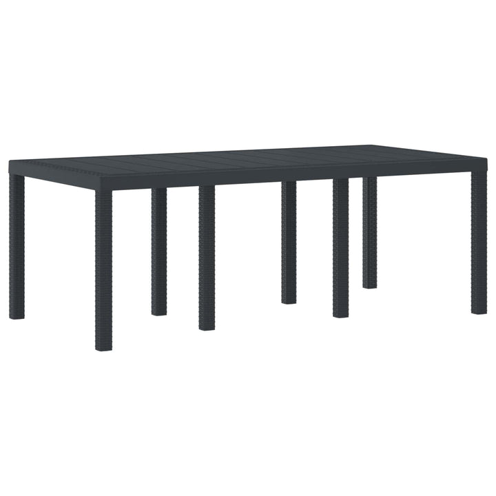 Havemøbel Bord Antracit 200 x 100 x 73 cm polyrattan
