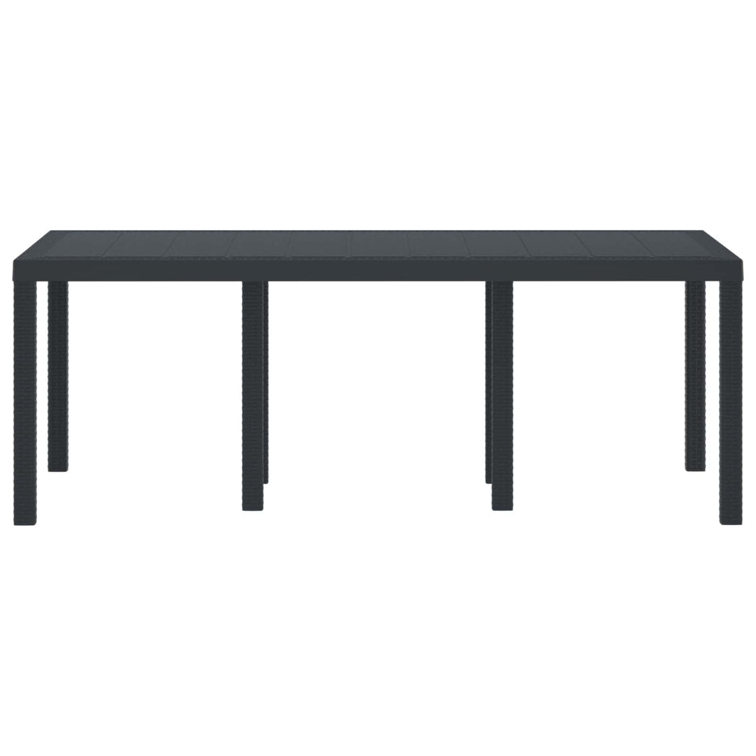 Havemøbel Bord Antracit 200 x 100 x 73 cm polyrattan