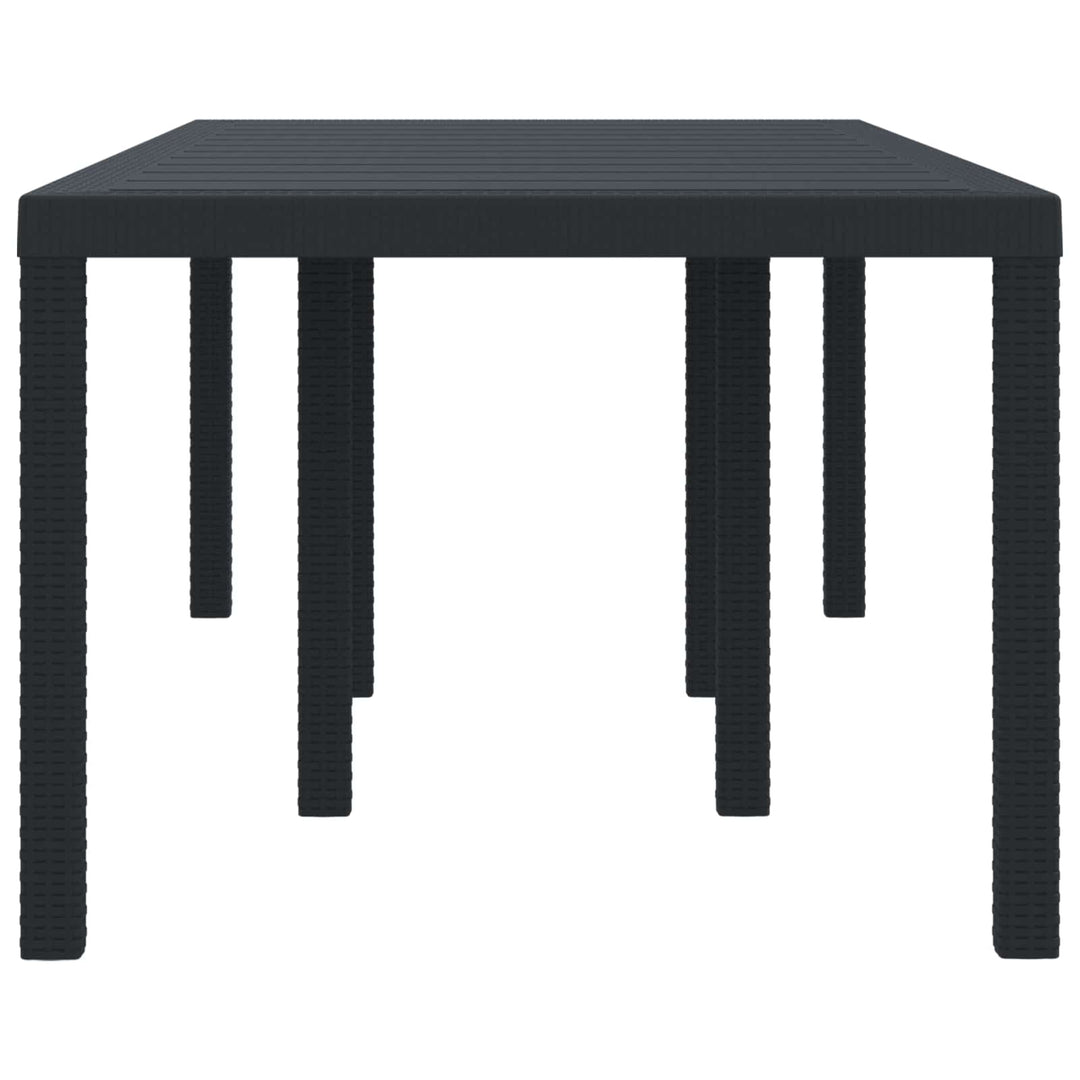 Havemøbel Bord Antracit 200 x 100 x 73 cm polyrattan