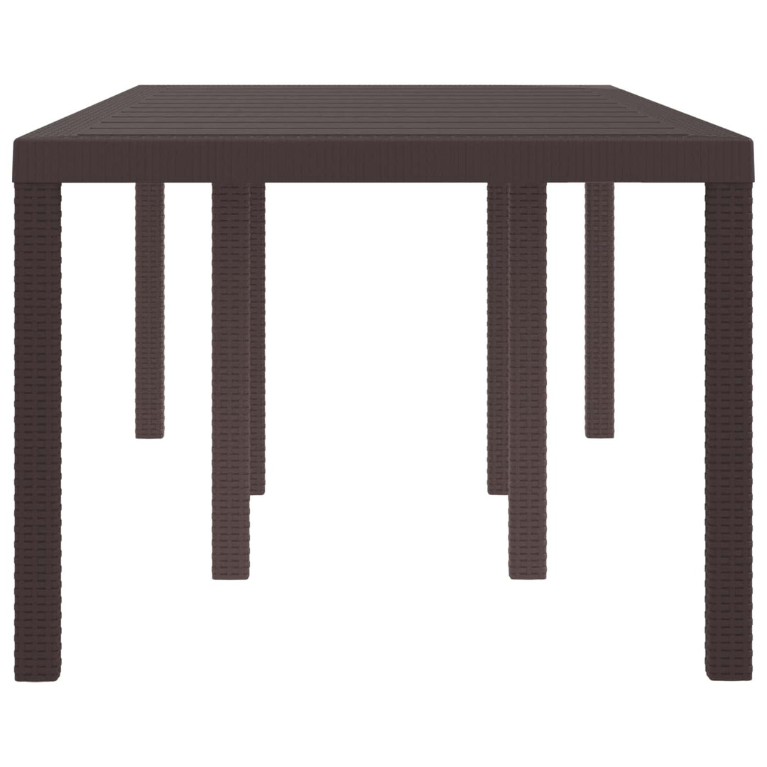 Havemøbel Bord Brun 200 x 100 x 73 cm polyrattan